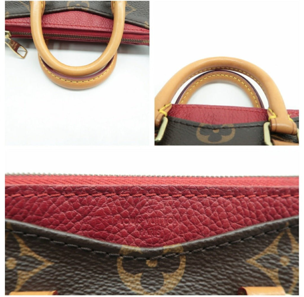 Louis Vuitton Pallas Nano Brown Monogram Canvas Satchel Bag