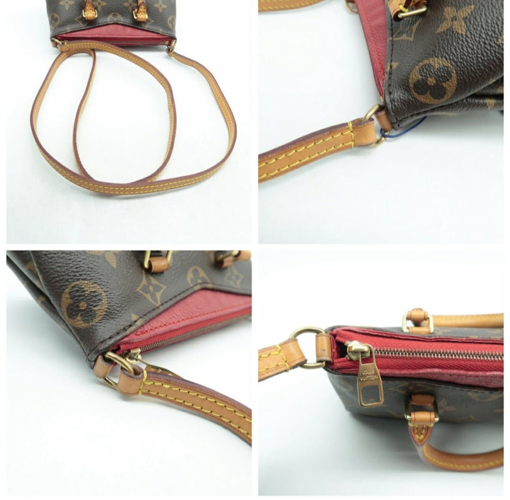 Louis Vuitton Pallas Nano Brown Monogram Canvas Satchel Bag