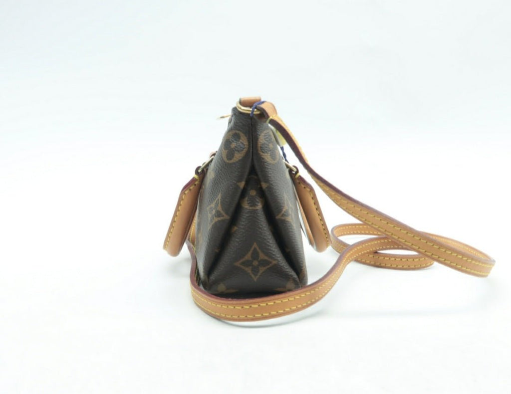 Louis Vuitton Pallas Nano Brown Monogram Canvas Satchel Bag