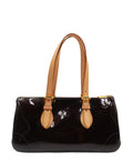Patent Vernis Rosewood Avenue Shoulder Bag Brown