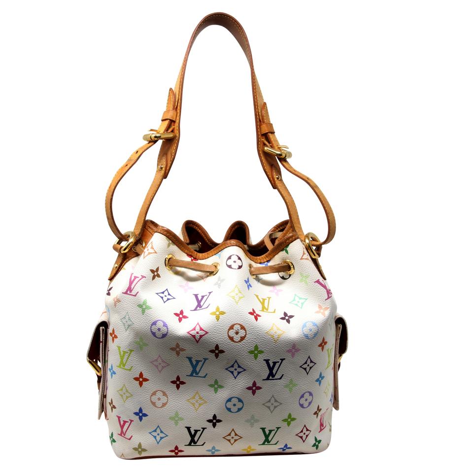 Louis Vuitton Petit Noe Monogram Canvas Takashi Murakami Shoulder Bag LV-B0923P-0006