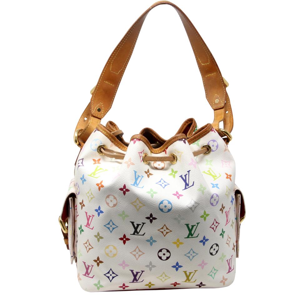 Louis Vuitton Petit Noe Monogram Canvas Takashi Murakami Shoulder Bag LV-B0923P-0006