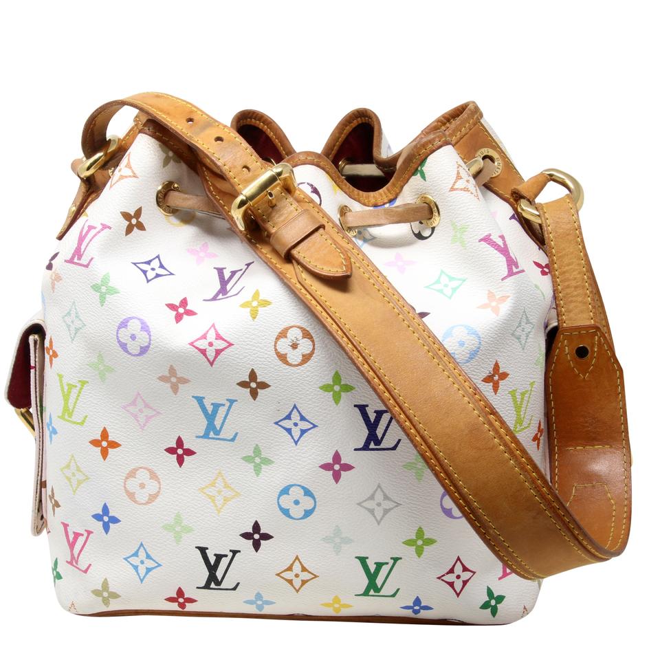 Louis Vuitton Petit Noe Monogram Canvas Takashi Murakami Shoulder Bag LV-B0923P-0006