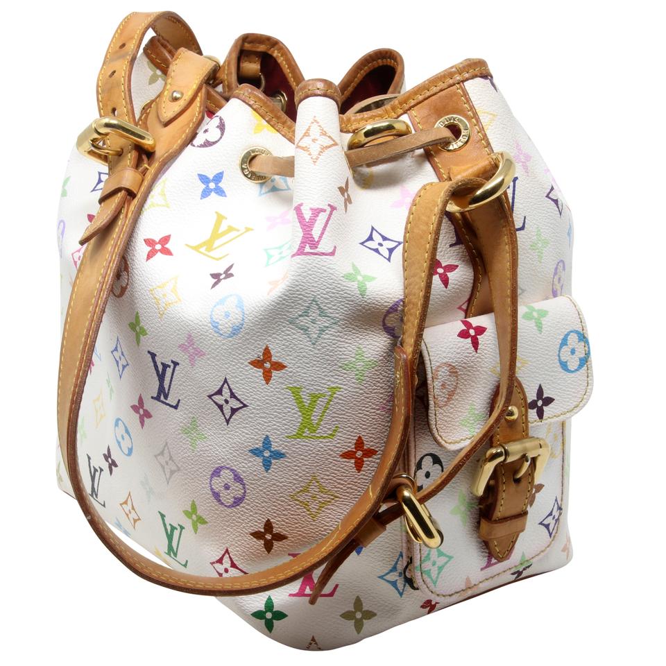 Louis Vuitton Petit Noe Monogram Canvas Takashi Murakami Shoulder Bag LV-B0923P-0006