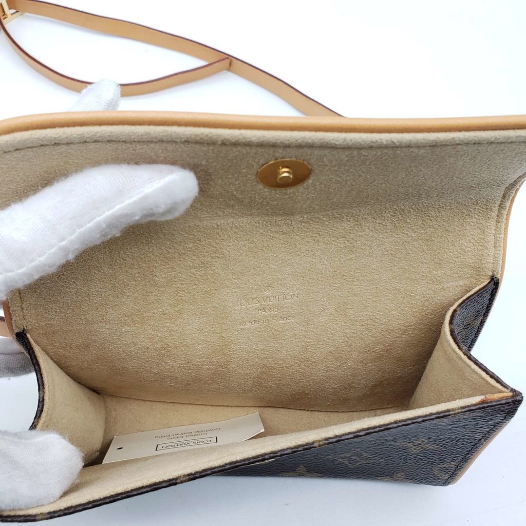 Louis Vuitton Pochette Florentine Browns Monogram Belt Bag
