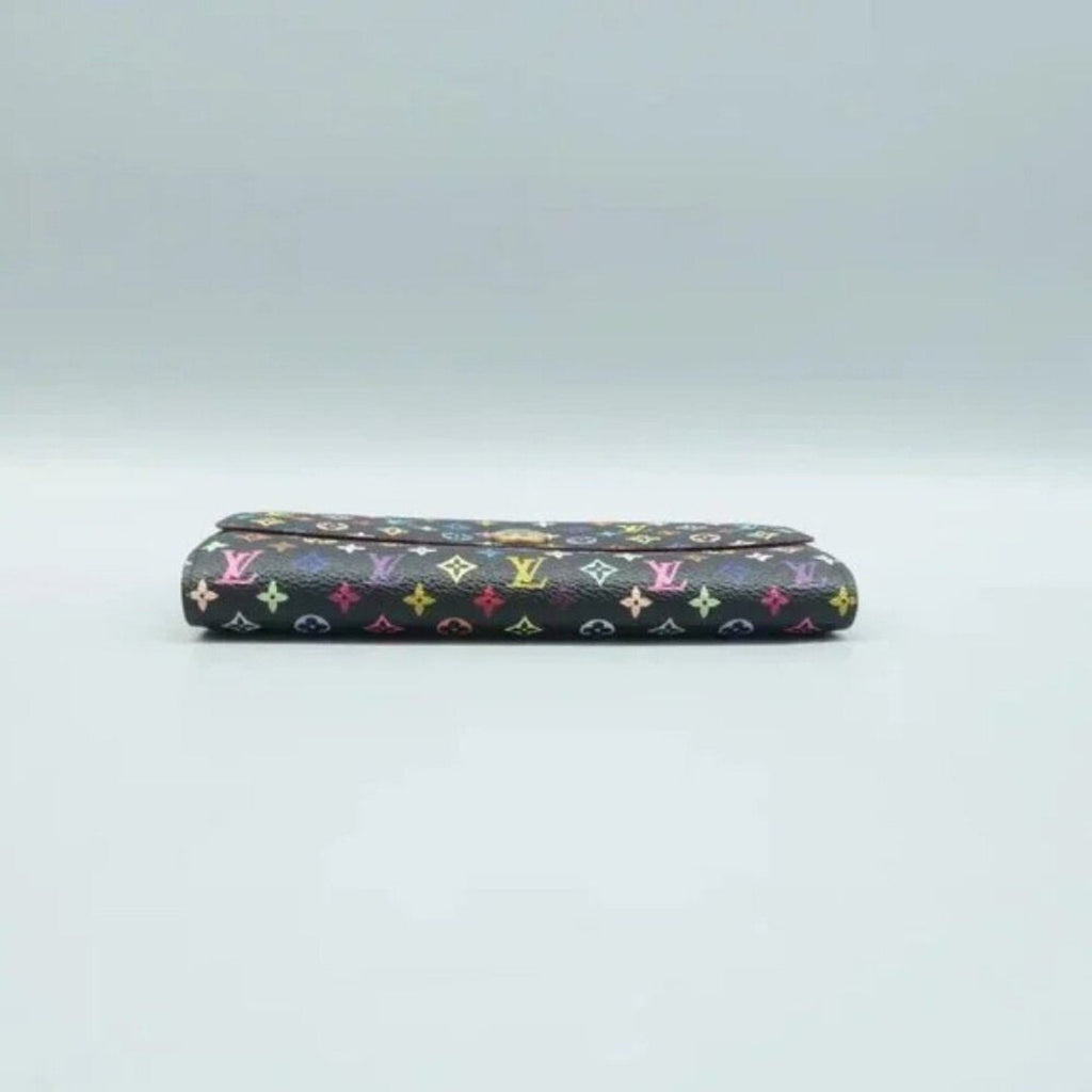 Louis Vuitton Sarah Black&Multicolor Canvas Wallet