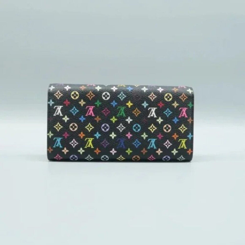 Louis Vuitton Sarah Black&Multicolor Canvas Wallet