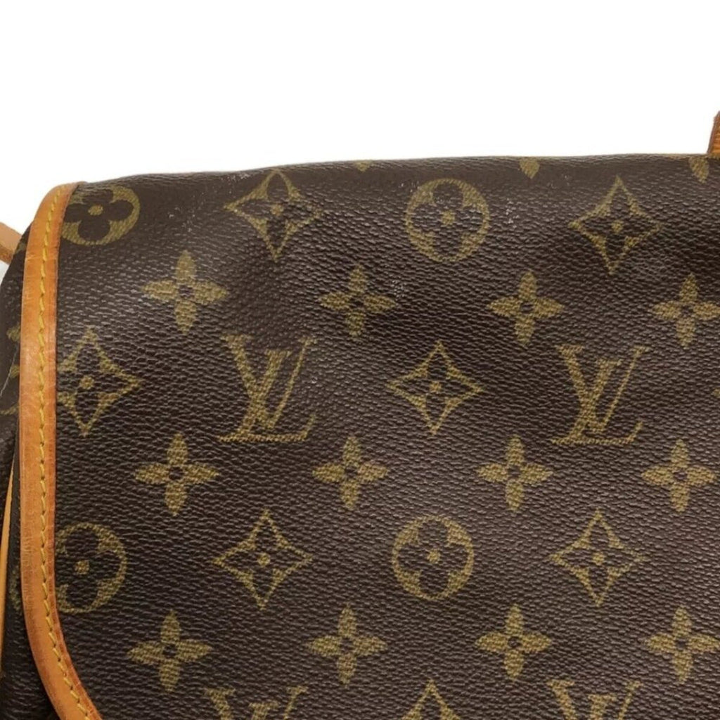 LOUIS VUITTON Saumur 35 Brown Monogram Shoulder Bag