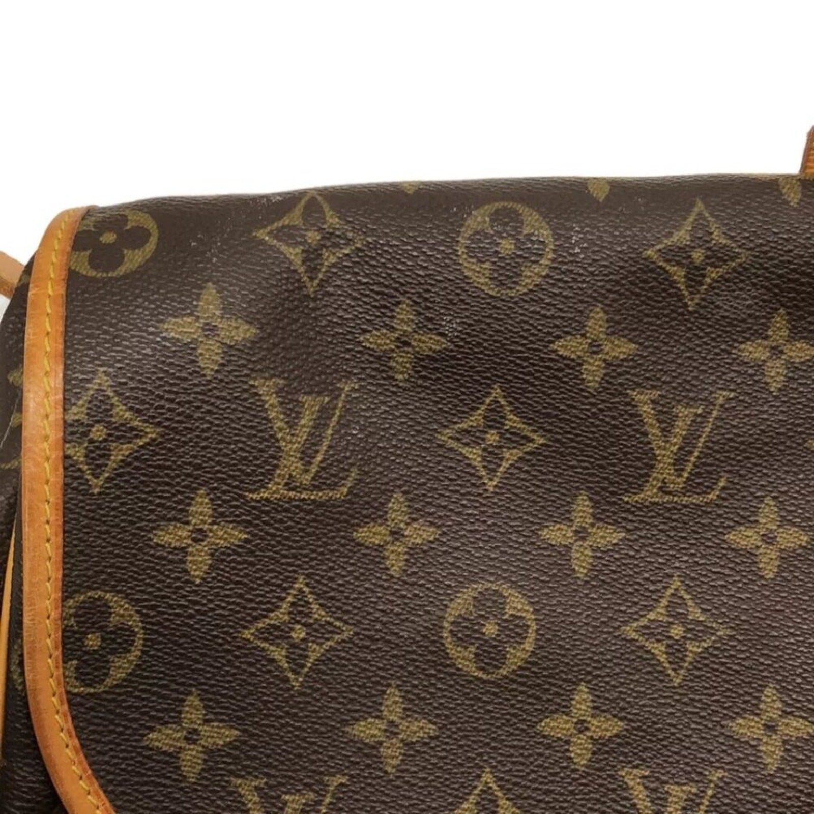 LOUIS VUITTON Saumur 35 Brown Monogram Shoulder Bag