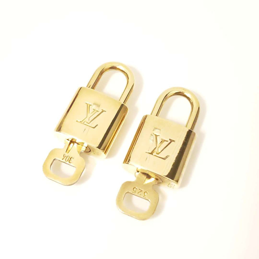 Louis Vuitton Shiny Gold 2 Locks and Keys