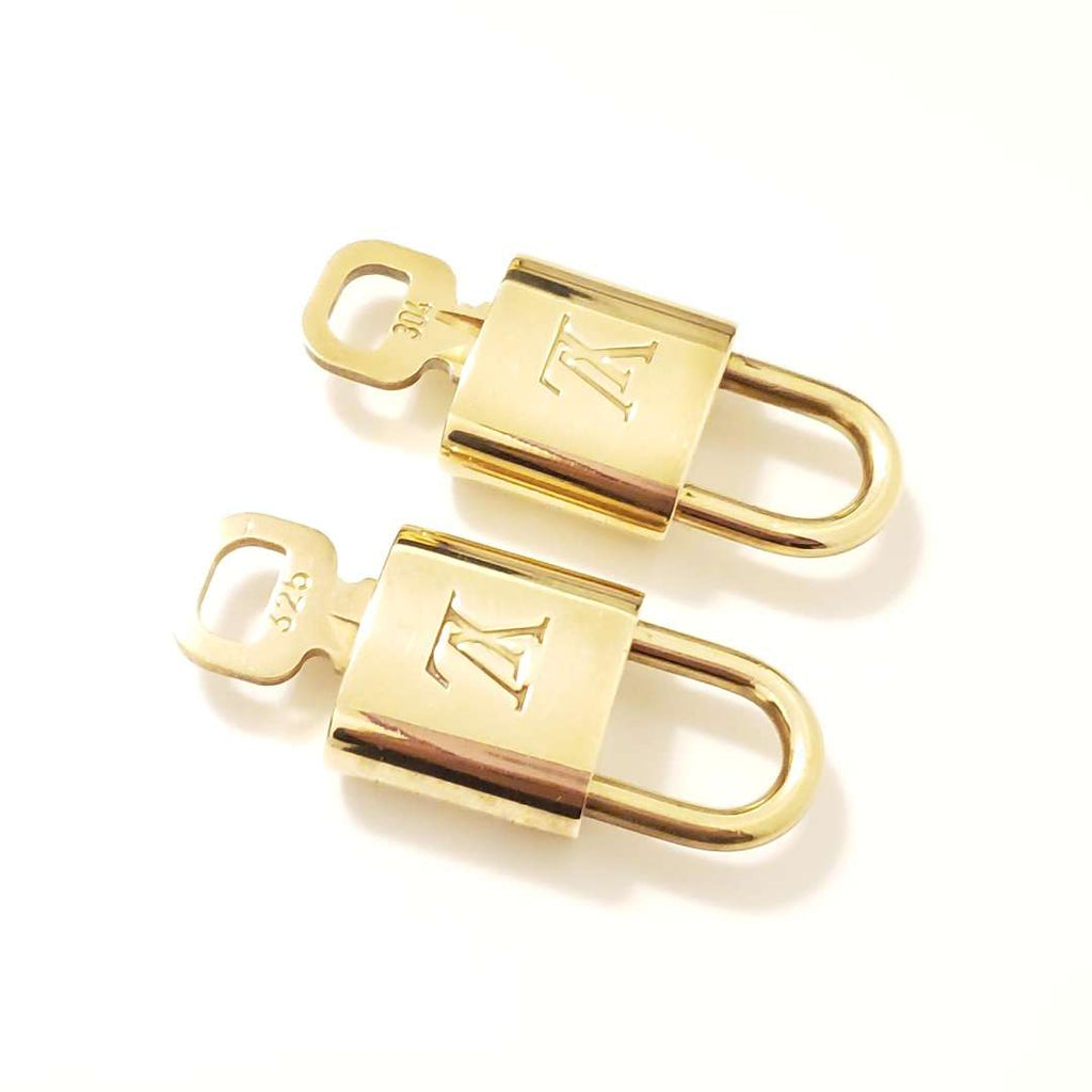 Louis Vuitton Shiny Gold 2 Locks and Keys