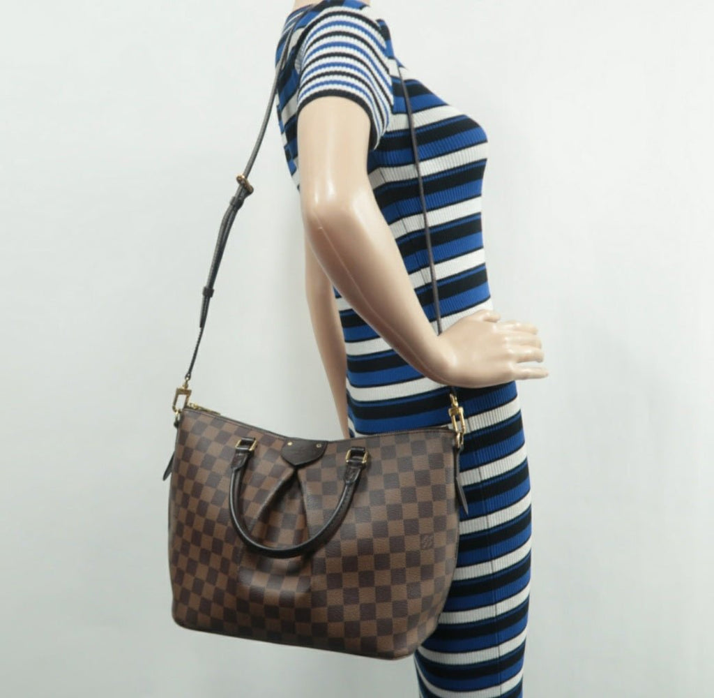 Louis Vuitton Siena Brown MM Damier Ebene Canvas Shoulder Bag