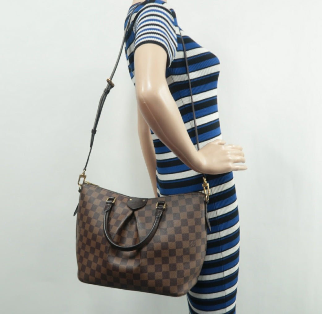 Louis Vuitton Siena Brown MM Damier Ebene Canvas Shoulder Bag