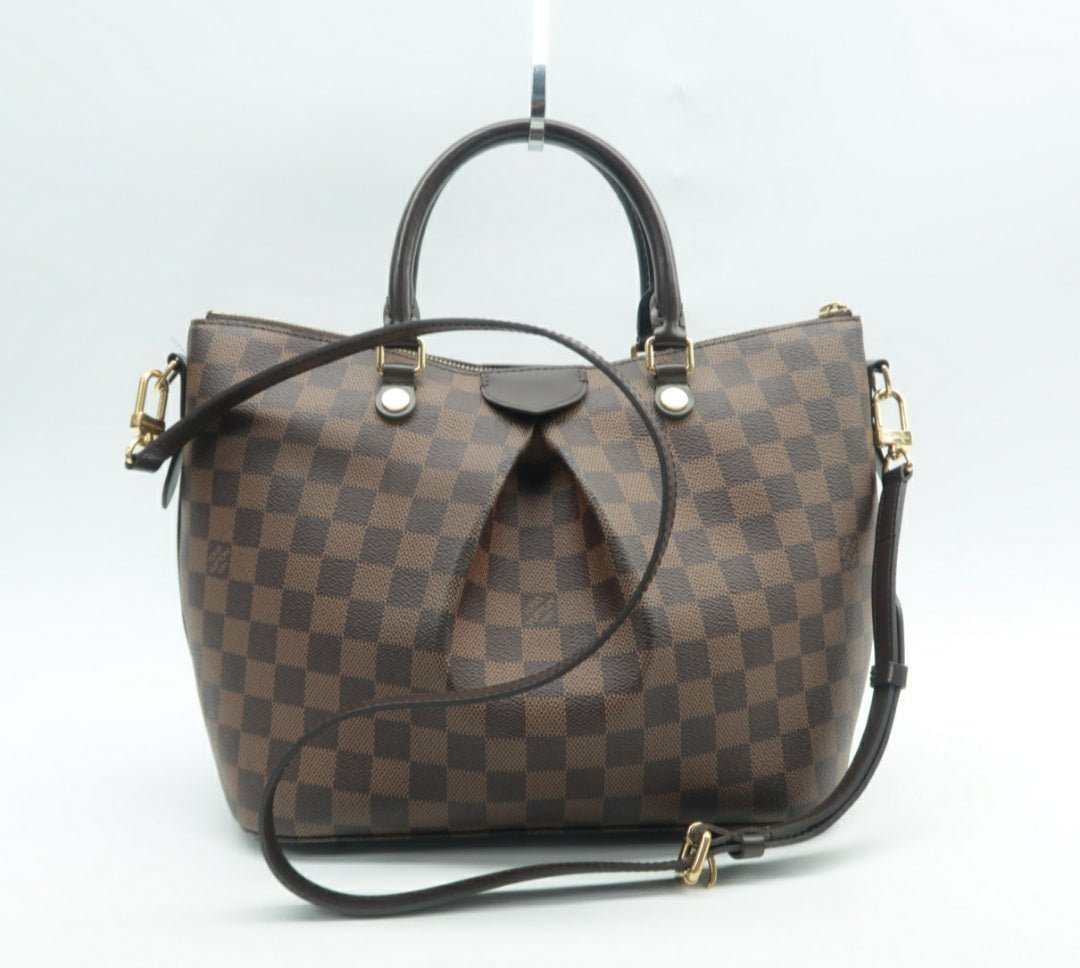 Louis Vuitton Siena Brown MM Damier Ebene Canvas Shoulder Bag