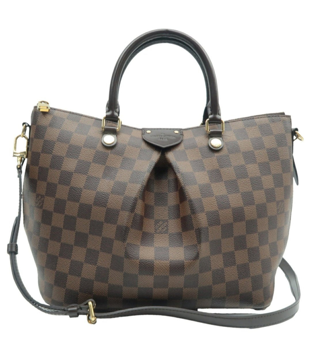 Louis Vuitton Siena Brown MM Damier Ebene Canvas Shoulder Bag