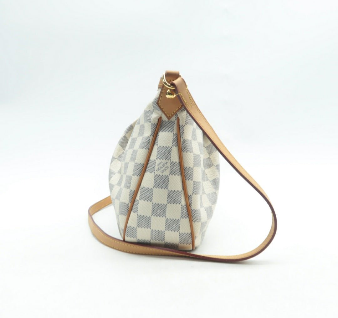 Louis Vuitton Siracusa White Damier Azur Canvas Shoulder bag