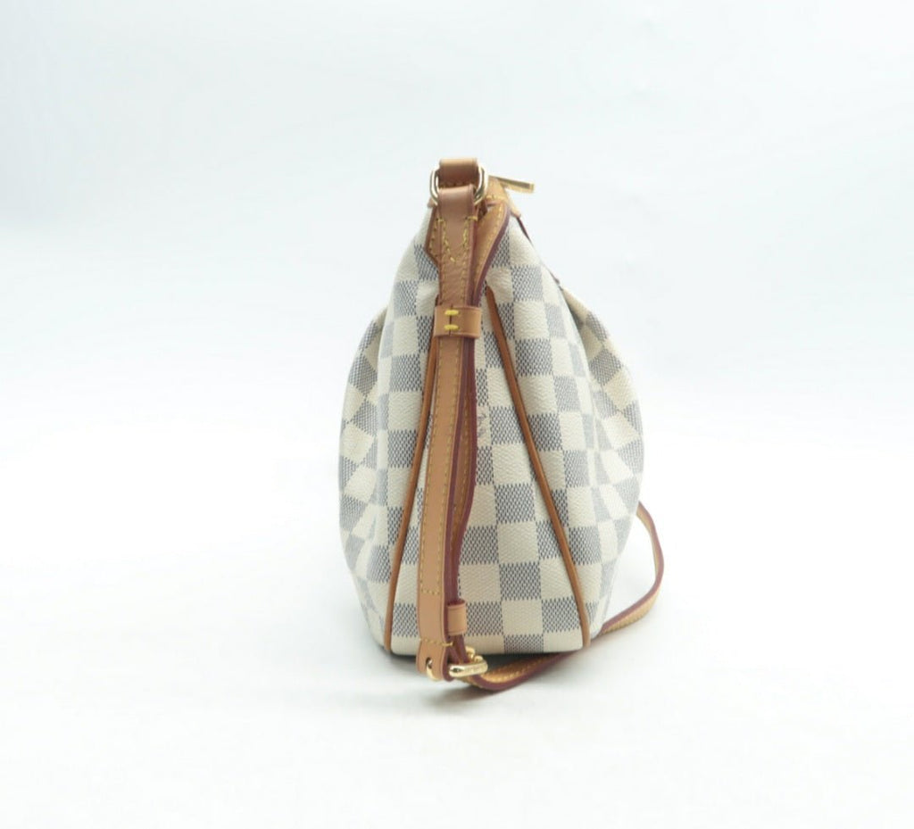 Louis Vuitton Siracusa White Damier Azur Canvas Shoulder bag