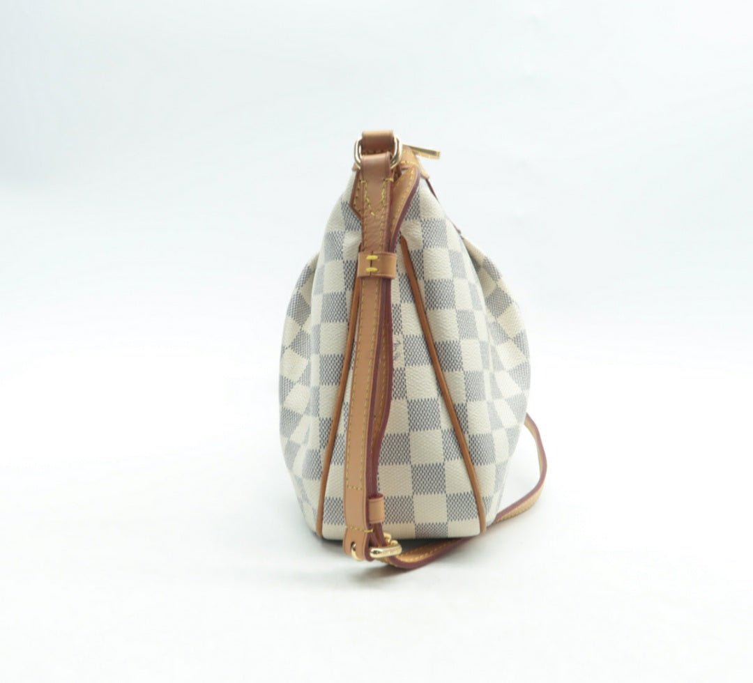 Louis Vuitton Siracusa White Damier Azur Canvas Shoulder bag