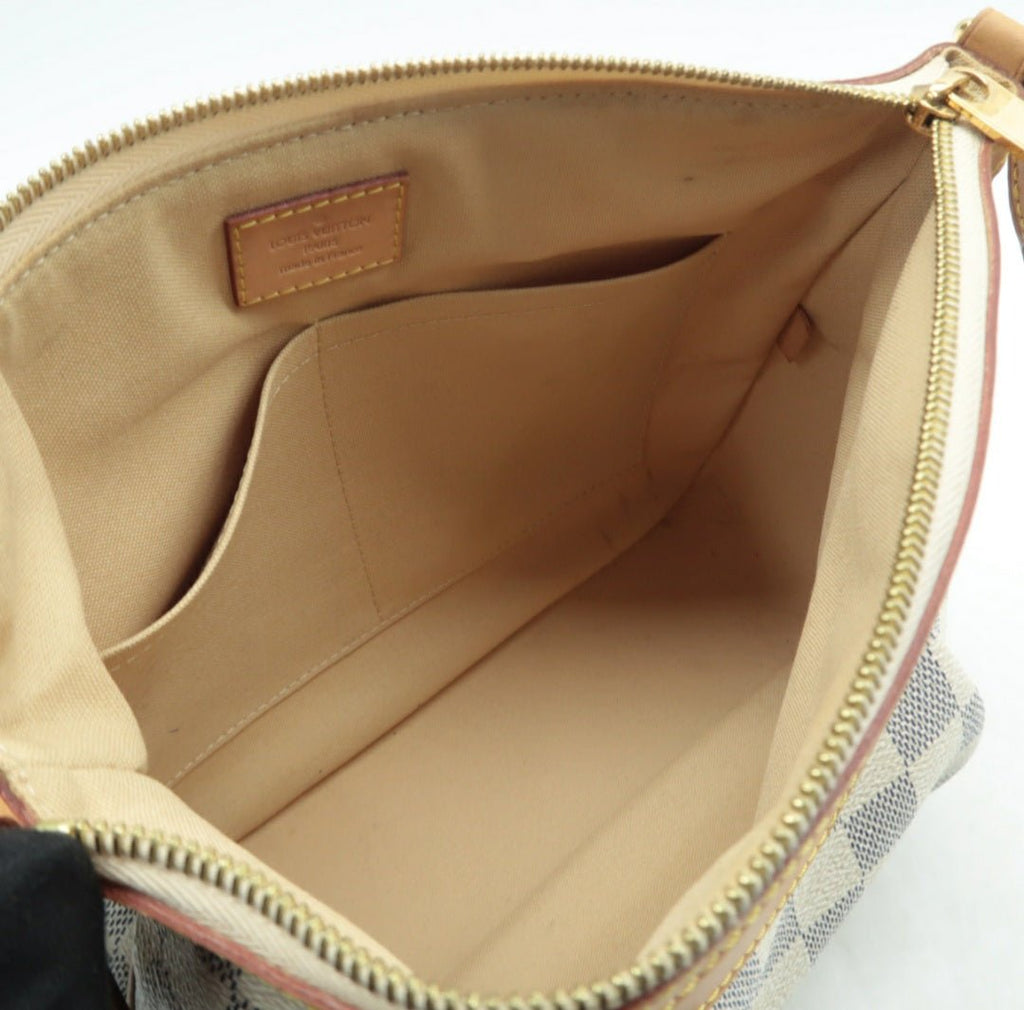 Louis Vuitton Siracusa White Damier Azur Canvas Shoulder bag