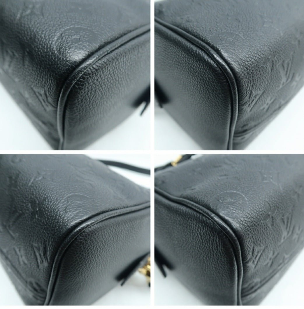 Louis Vuitton Speedy 25 Black Monogram Leather Satchel Bag