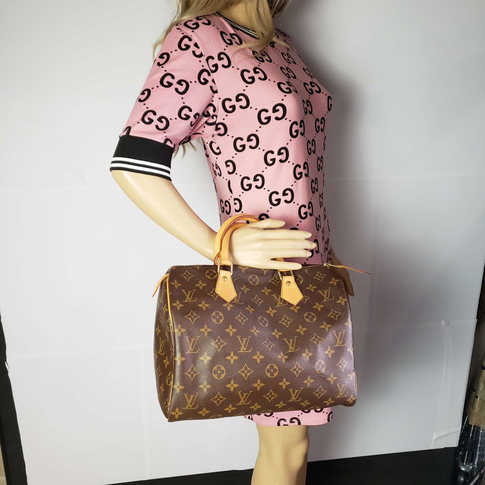 Louis Vuitton Speedy 30 Boston Monogram Hand Bag