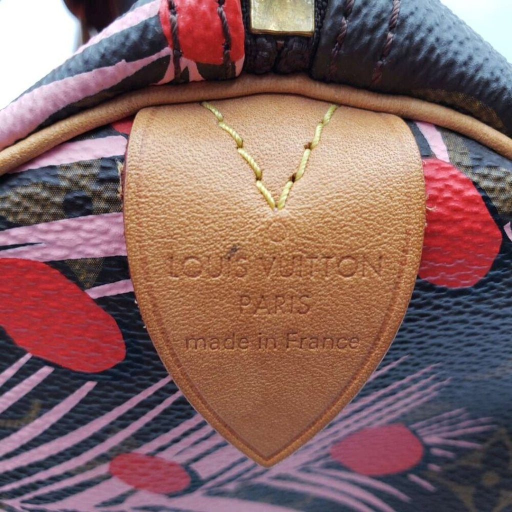 Louis Vuitton Speedy 30 Jungle Dots Brown Monogram Hand Bag