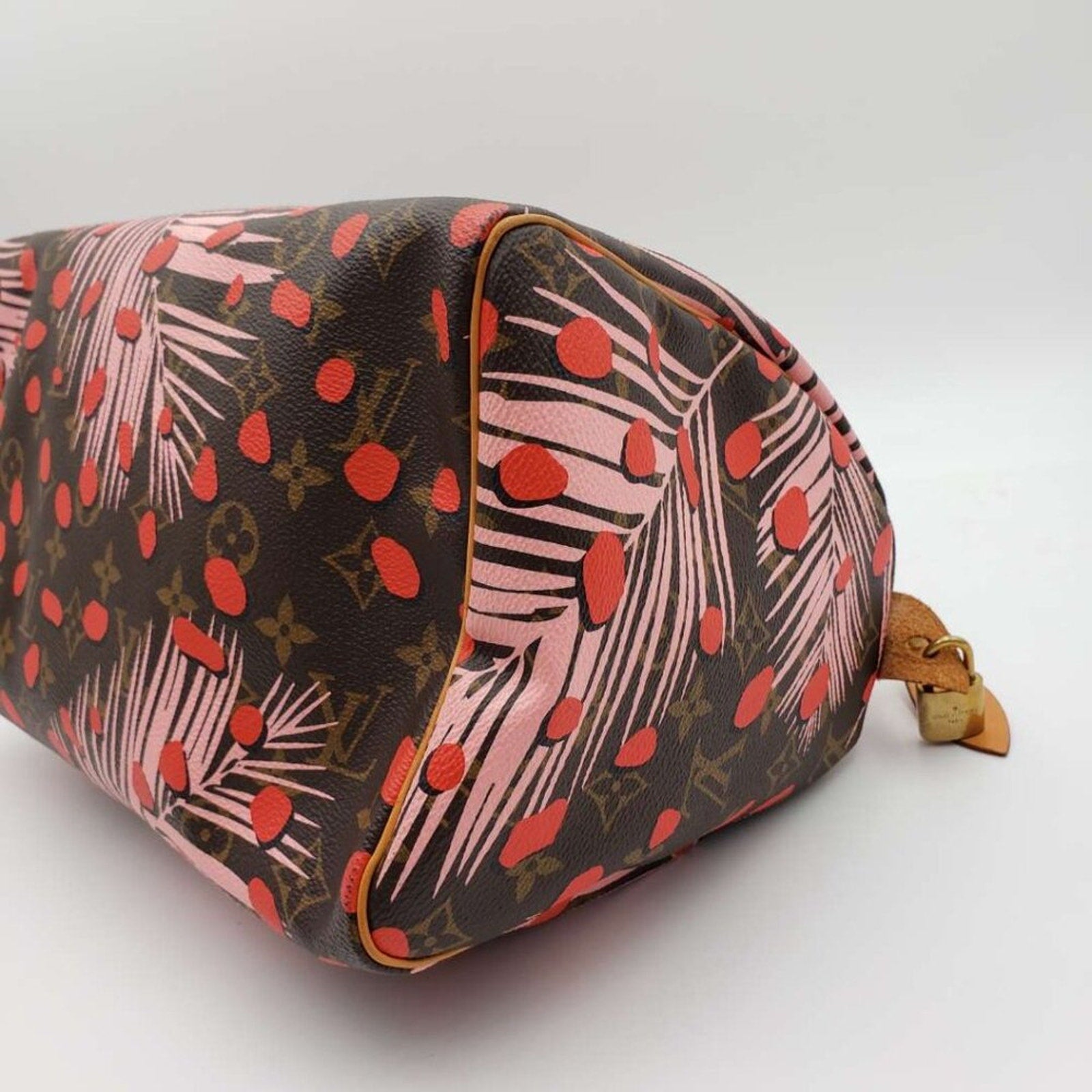 Louis Vuitton Speedy 30 Jungle Dots Brown Monogram Hand Bag