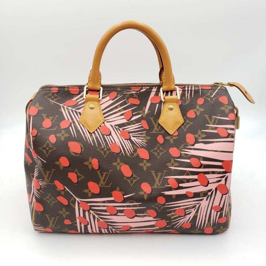 Louis Vuitton Speedy 30 Jungle Dots Brown Monogram Hand Bag