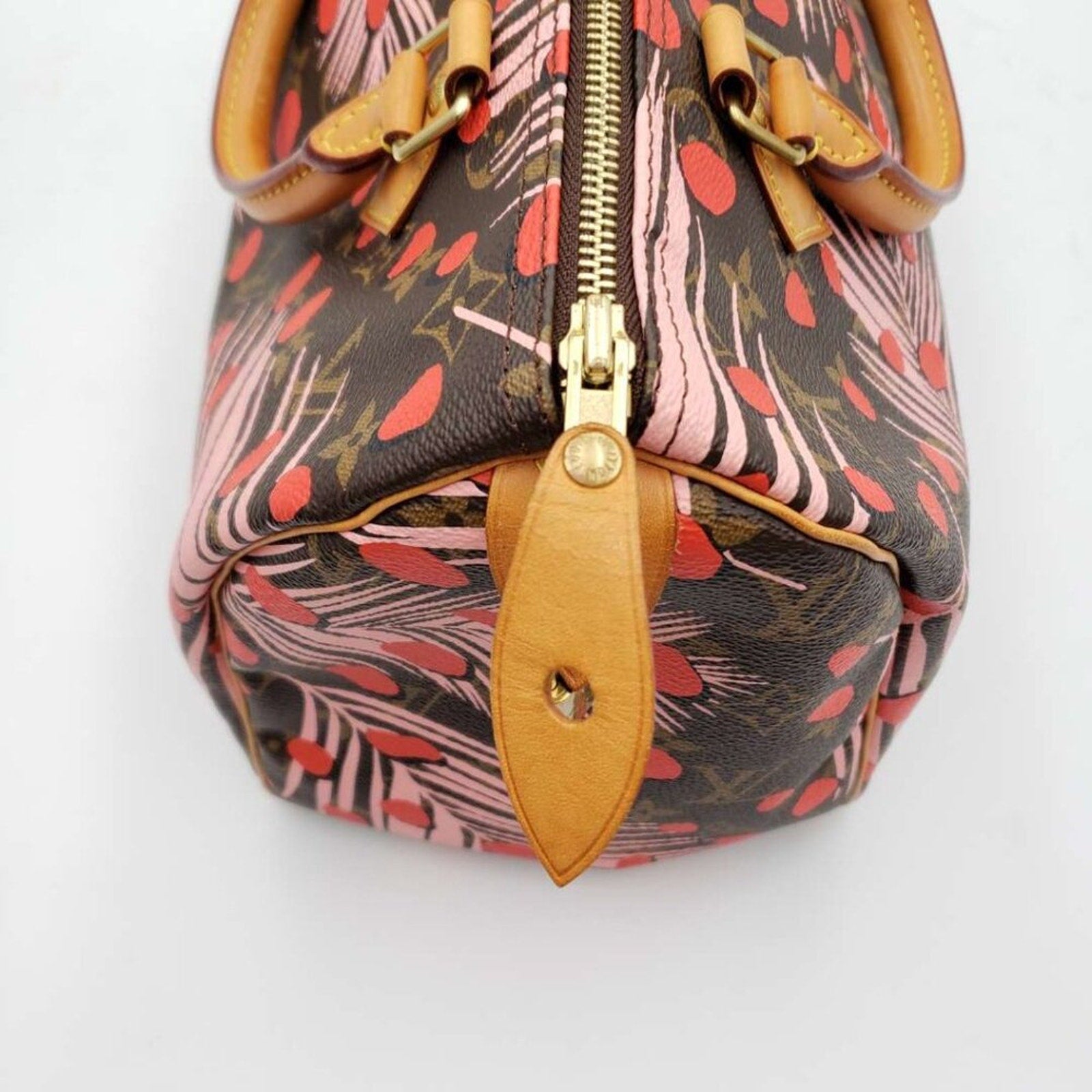 Louis Vuitton Speedy 30 Jungle Dots Brown Monogram Hand Bag