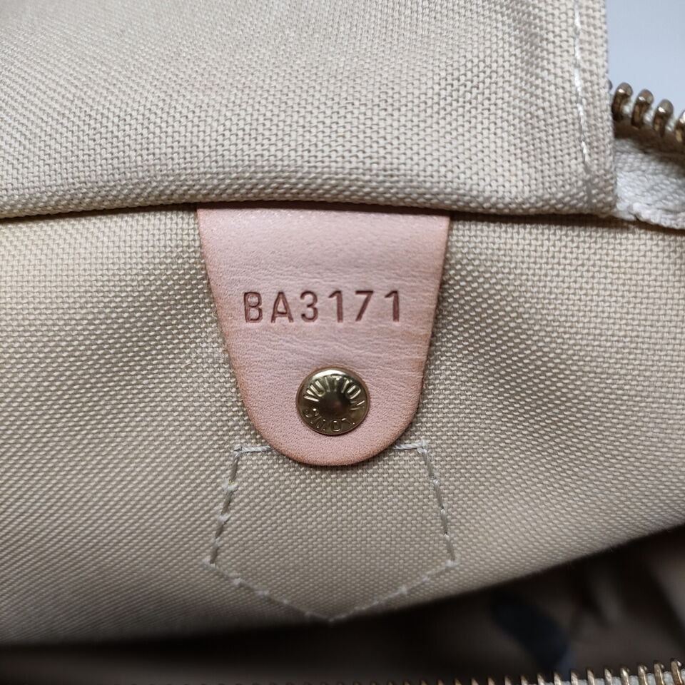 Louis Vuitton Speedy 30 White Damier Azur Hand Bag