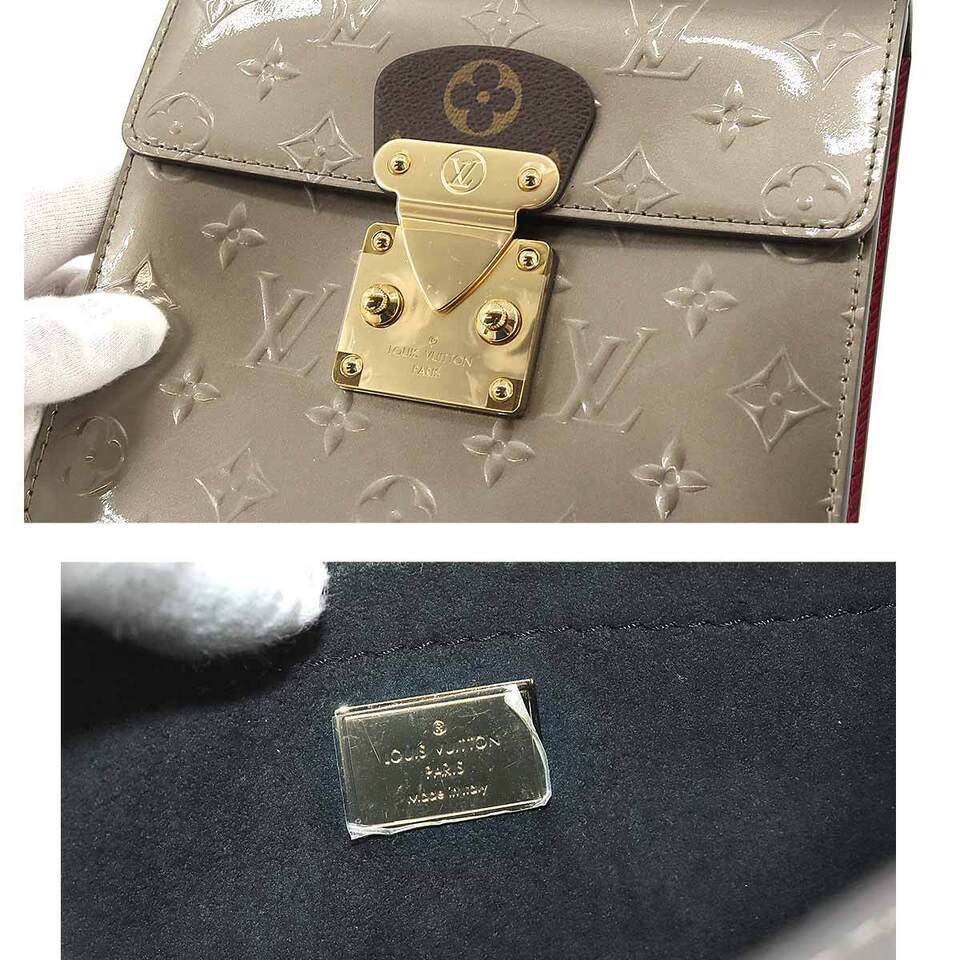 LOUIS VUITTON Spring Street PM Vernis Epi Hand Bag
