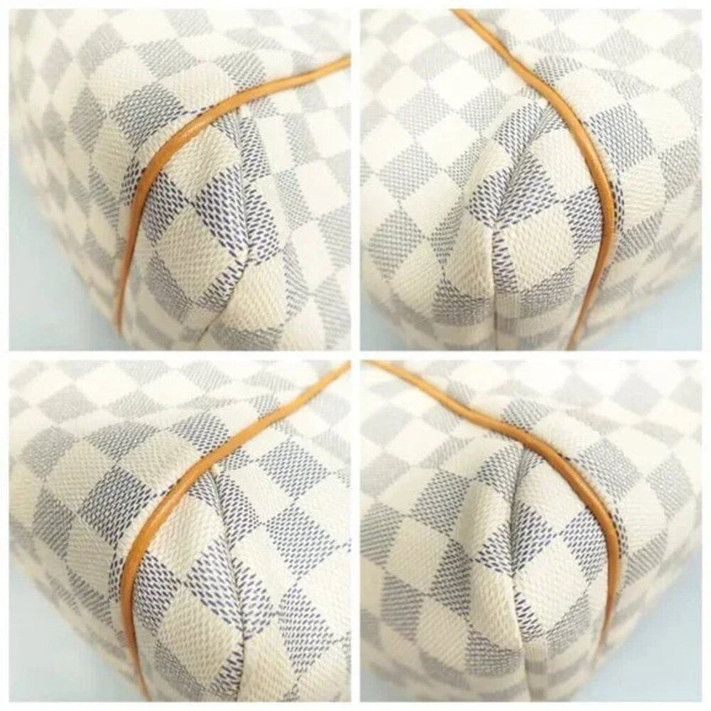 Louis Vuitton Totally White Damier Azur Canvas Shoulder Bag