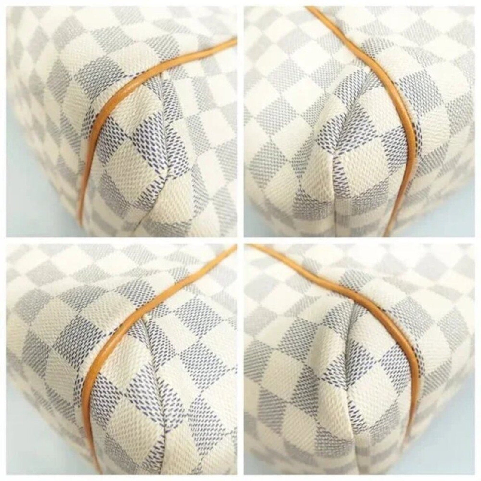 Louis Vuitton Totally White Damier Azur Canvas Shoulder Bag