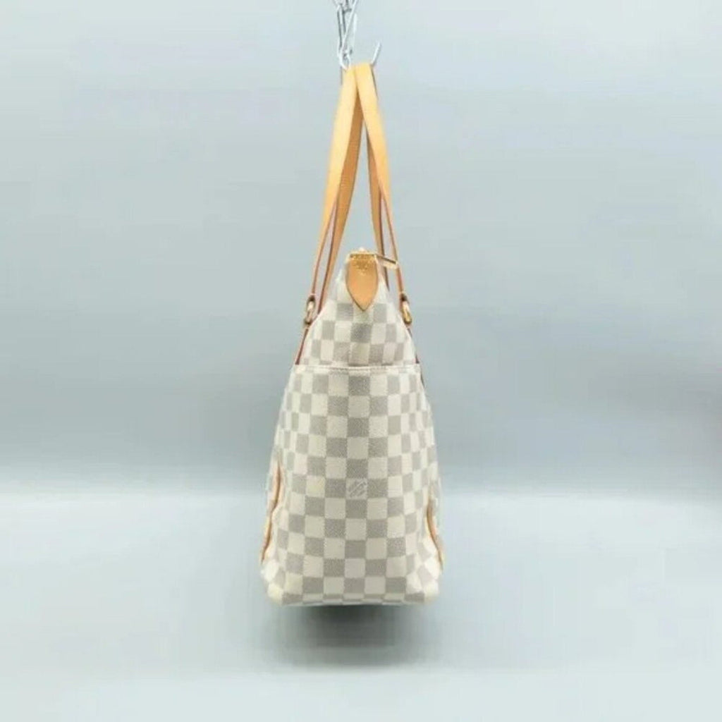 Louis Vuitton Totally White Damier Azur Canvas Shoulder Bag