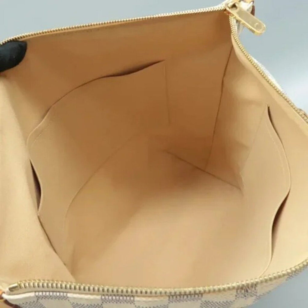 Louis Vuitton Totally White Damier Azur Canvas Shoulder Bag