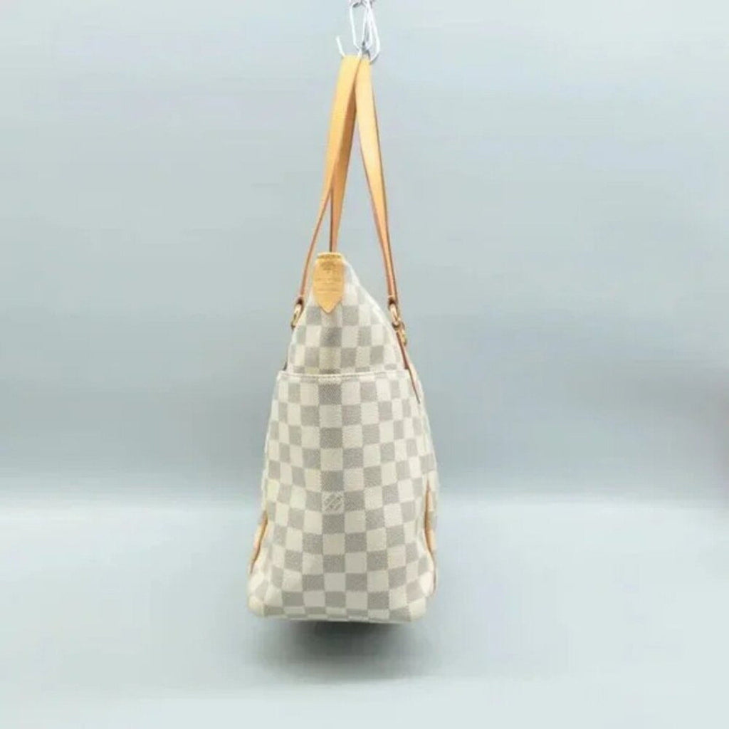 Louis Vuitton Totally White Damier Azur Canvas Shoulder Bag
