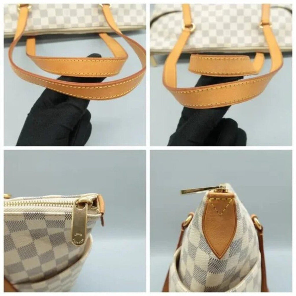 Louis Vuitton Totally White Damier Azur Canvas Shoulder Bag