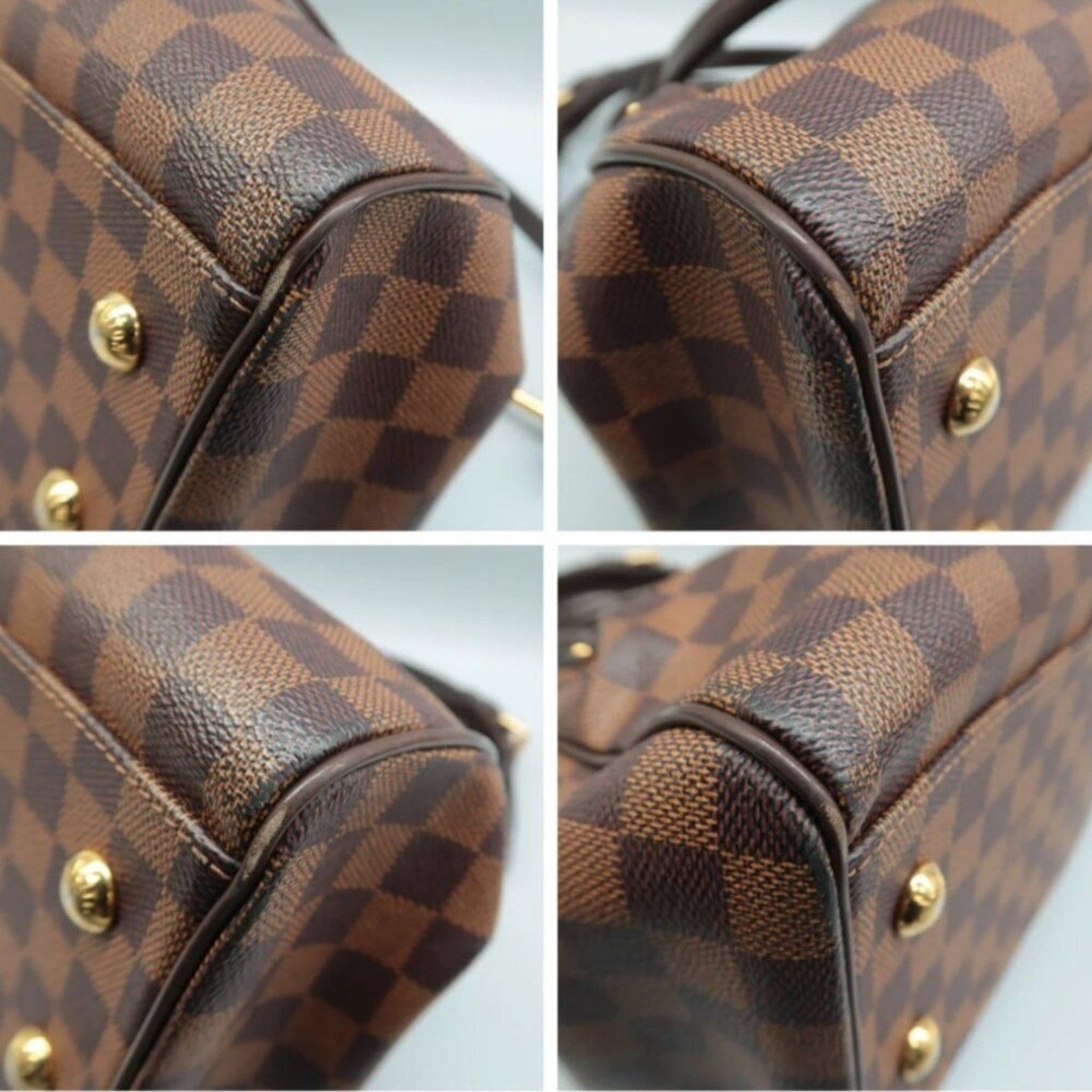 Louis Vuitton Trevi PM Brown Damier Ebene Canvas Satchel Bag