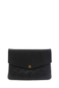 Twice Handbag Monogram Empreinte Leather Crossbody Handbag Black