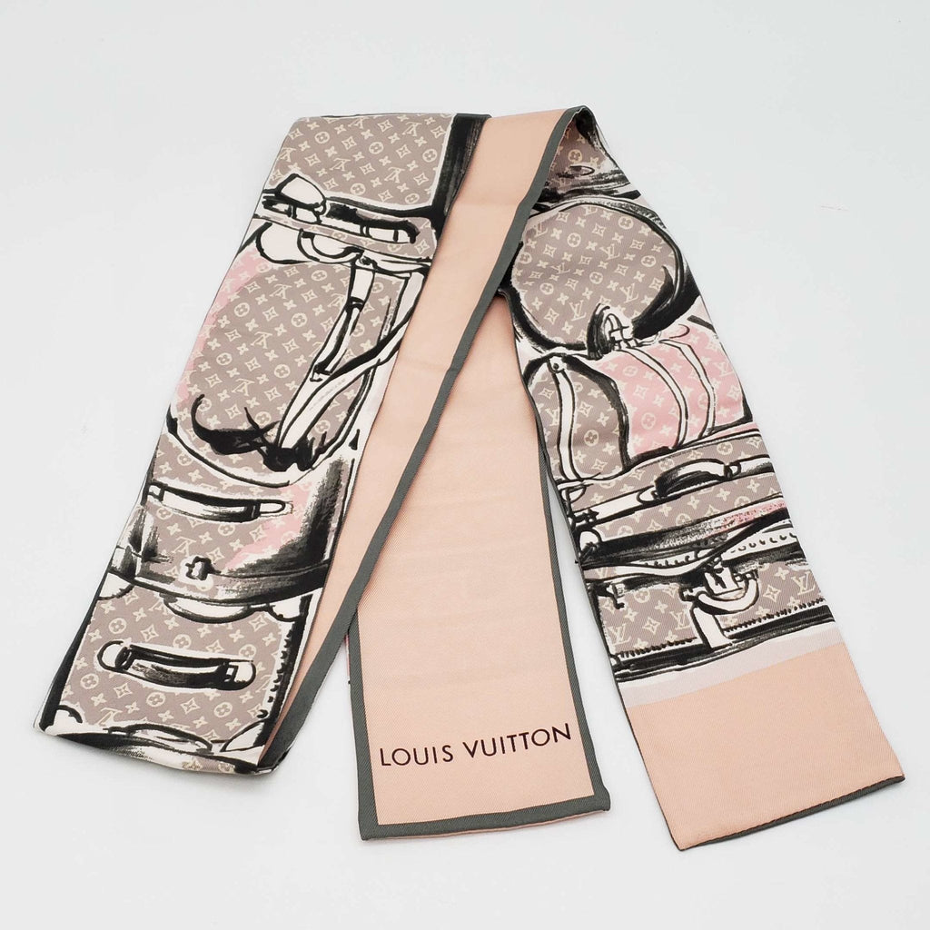 Louis Vuitton Twilly 100% Silk Scarf