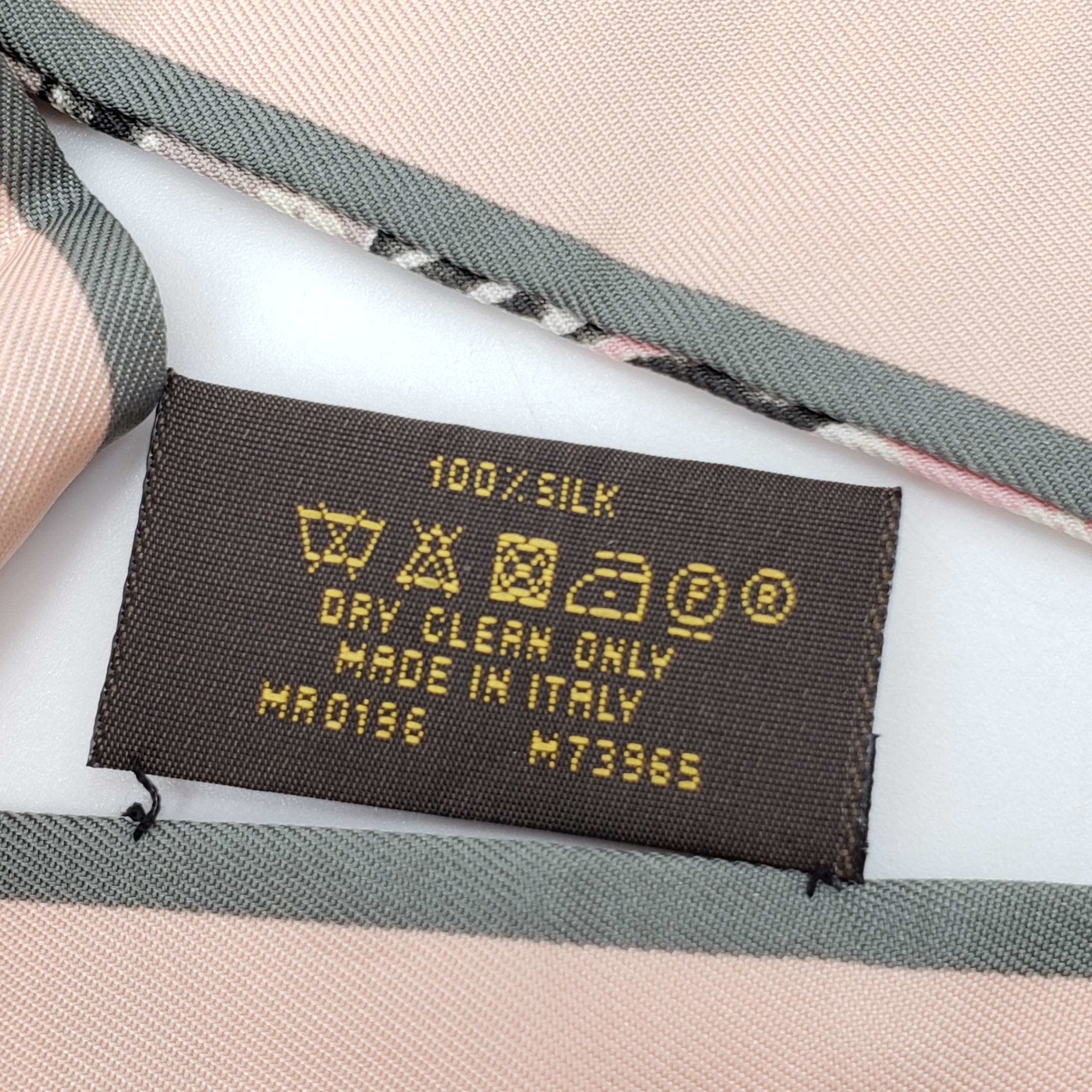 Louis Vuitton Twilly 100% Silk Scarf