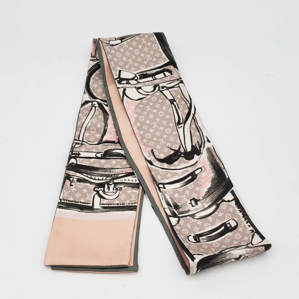 Louis Vuitton Twilly 100% Silk Scarf