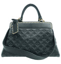 Louis Vuitton Vosges Black Monogram Leather Satchel Bag