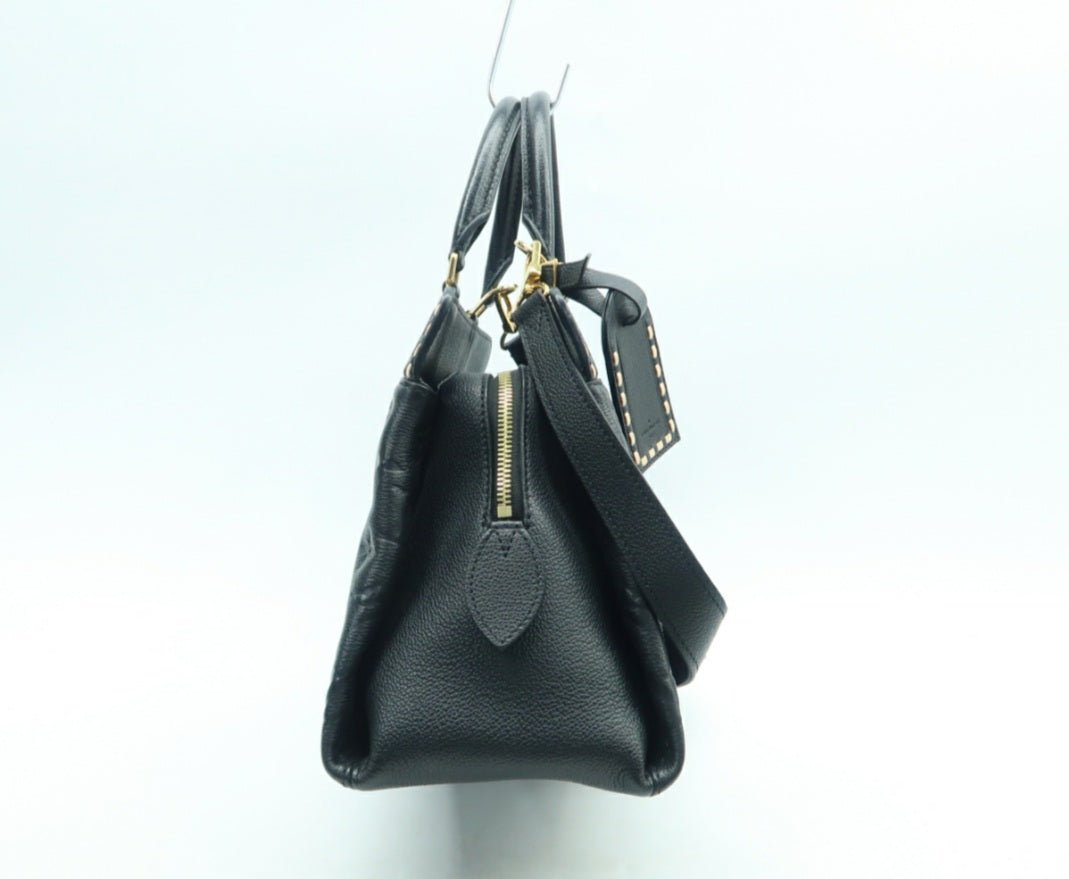 Louis Vuitton Vosges Black Monogram Leather Satchel Bag