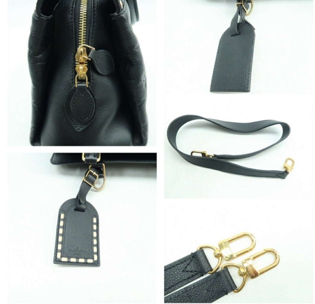Louis Vuitton Vosges Black Monogram Leather Satchel Bag