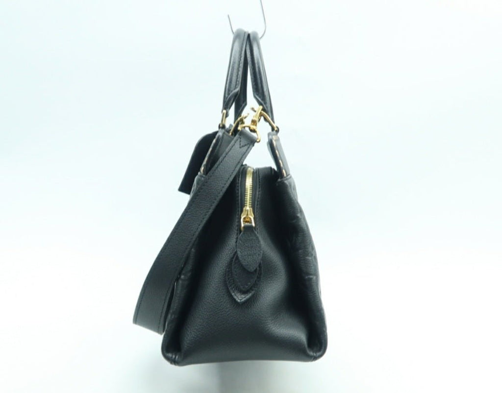 Louis Vuitton Vosges Black Monogram Leather Satchel Bag