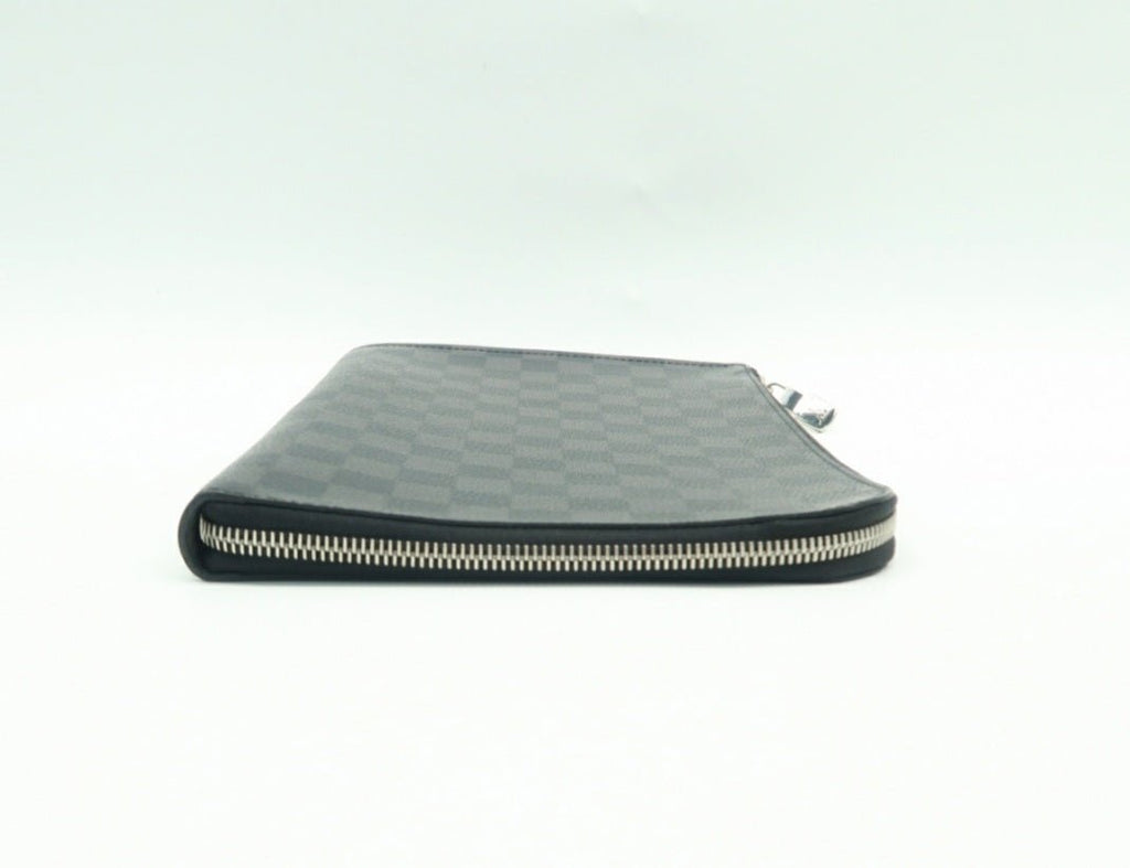 Louis Vuitton Voyage Black Leather Clutch Bag