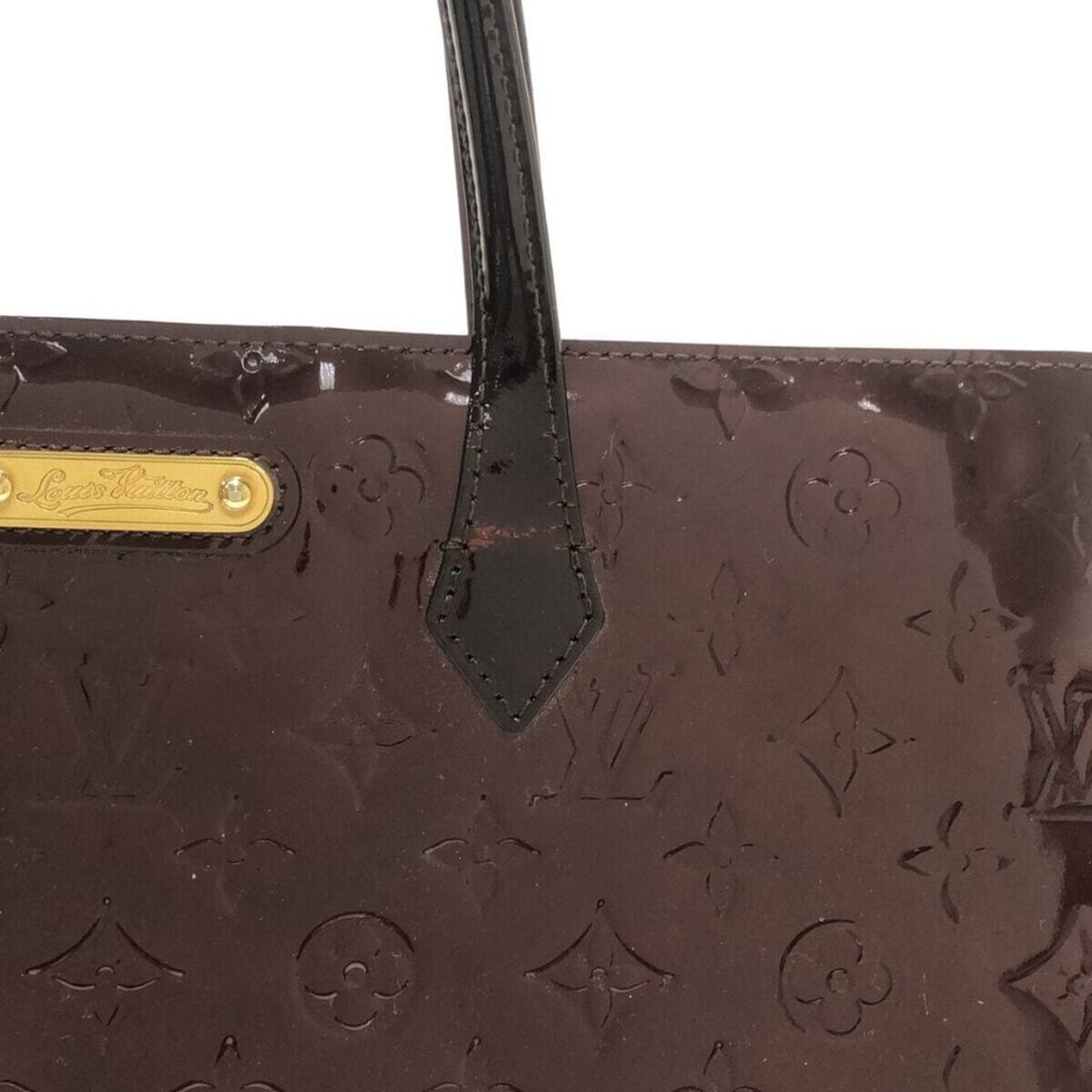 LOUIS VUITTON Wilshire MM Amarante Monogram Tote Bag