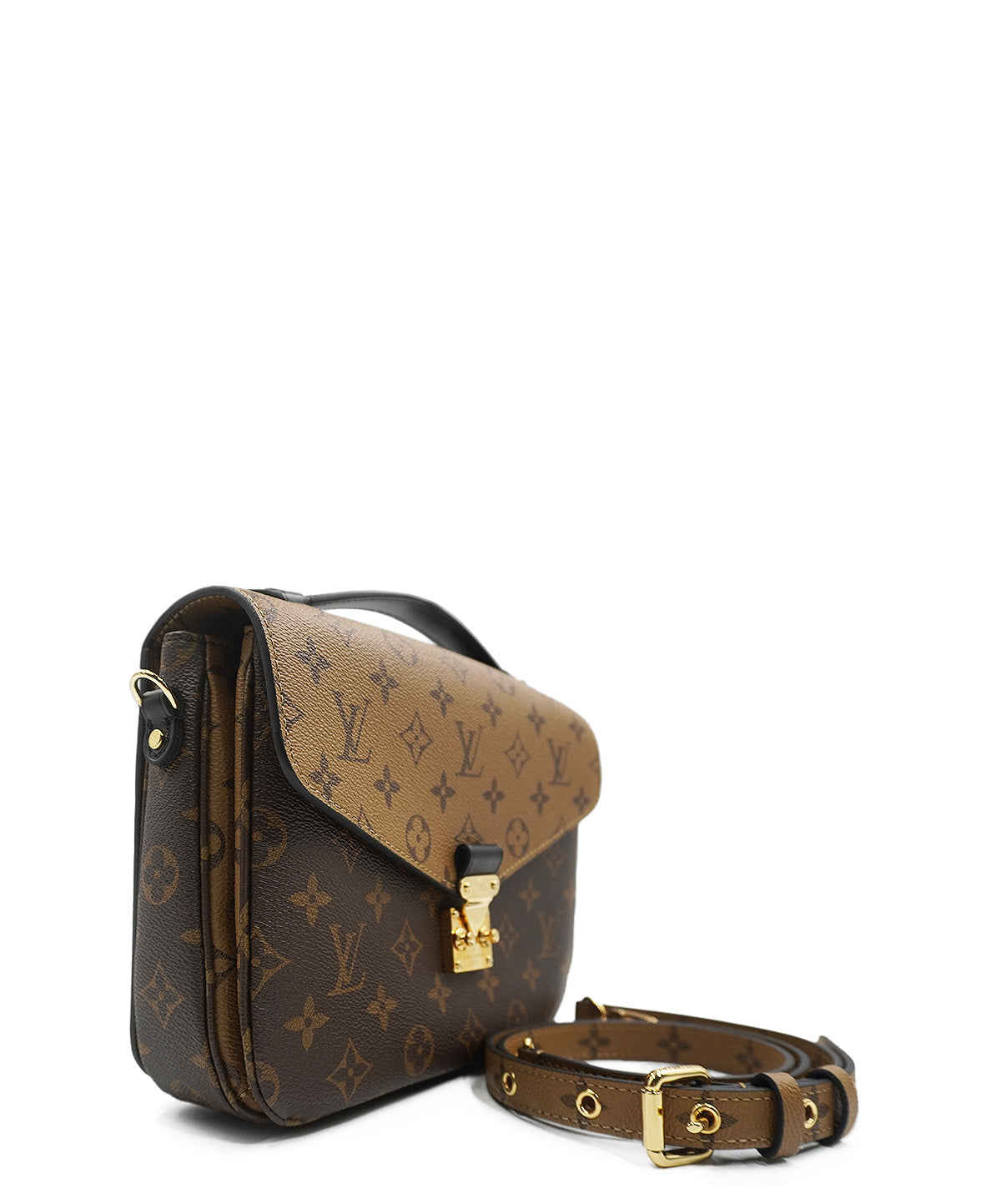 Monogram Reverse Canvas Pochette Metis Brown