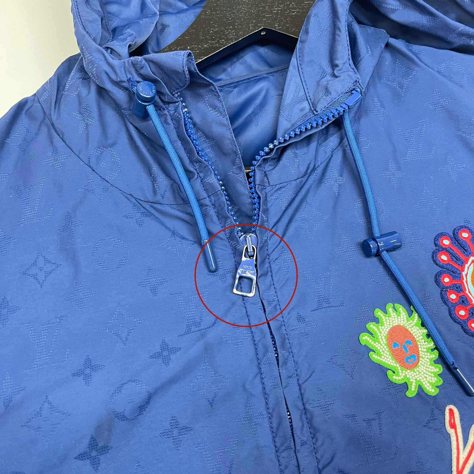 Men's X Yayoi Kusuma Monogram Windbreaker Blue Size IT 48 / M